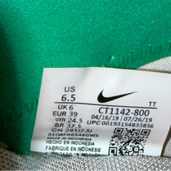 Nike React Element 55-SE sneakers Nintendo Guava Ice Lucid Green Men’s 6.5  5Y - Picture 5 of 8